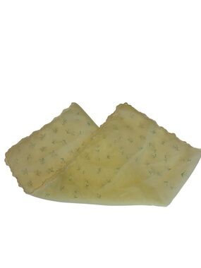 Floral Square Handkerchief 13" Colorful Yellow Ditsy Floral Boho Cottagecore